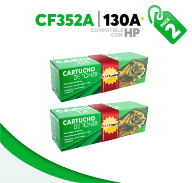 2 Pza Tóner 130A Compatible con HP CF352A