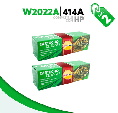 2 Pza Tóner 414A Compatible con HP W2022A