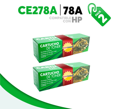 2 Pza Tóner 78A Compatible con HP CE278A