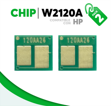 2 Pza Chip para Tóner 212A Compatible con HP W2120A