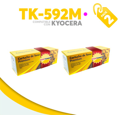 2 Pza Tóner TK-592M Compatible con Kyocera