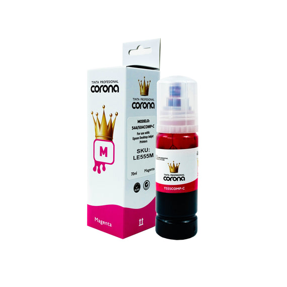 Tinta Corona Compatible Con Epson 555 Magenta 70ml