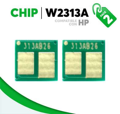 2 Pza Chip para Tóner 215A Compatible con HP W2313A