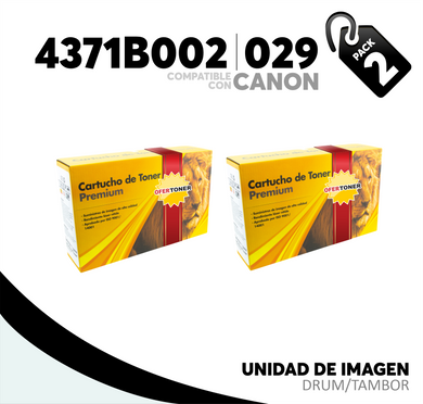 2 Pza Unidad de Imagen 029 Compatible con Canon 4371B002