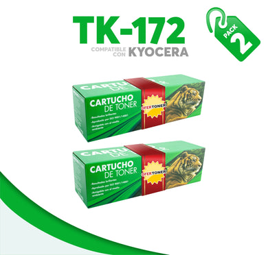 2 Pza Tóner TK-172 Compatible con Kyocera