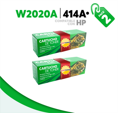 2 Pza Tóner 414A Compatible con HP W2020A