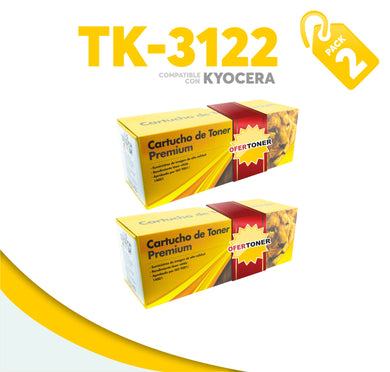 2 Pza Tóner TK-3122 Compatible con Kyocera