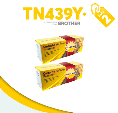 2 Pza Tóner TN439Y Compatible con Brother