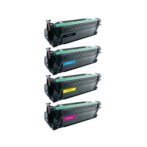 Pack Toner Color 507A CE400A / CE401A / CE40A / CE403A Corona Compatible con HP