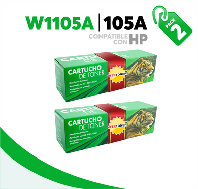 2 Pza Tóner 105A Compatible con HP W1105A