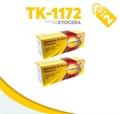 2 Pza Tóner TK-1172 Compatible con Kyocera