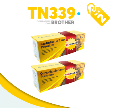 2 Pza Tóner TN339C Compatible con Brother