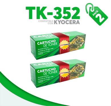 2 Pza Tóner TK-352 Compatible con Kyocera