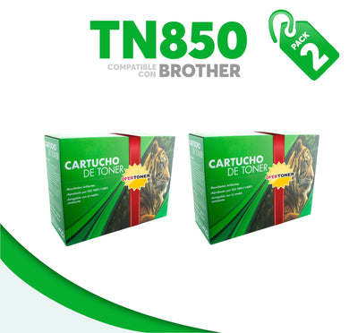 2 Pza Tóner TN850 Compatible con Brother
