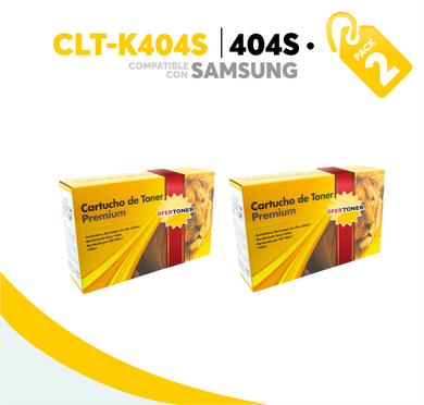 2 Pza Tóner K404S Compatible con Samsung CLT-K404S