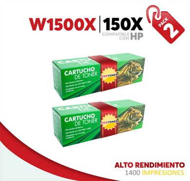 2 Pza Tóner 150X Compatible con HP W1500X