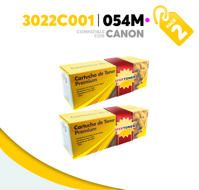 2 Pza Tóner 054M Compatible con Canon 3022C001AA