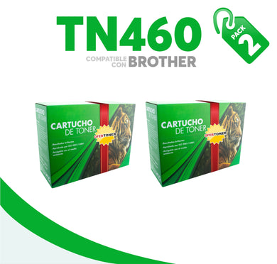 2 Pza Tóner TN460 Compatible con Brother