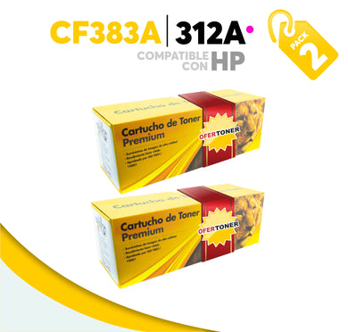 2 Pza Tóner 312A Compatible con HP CF383A