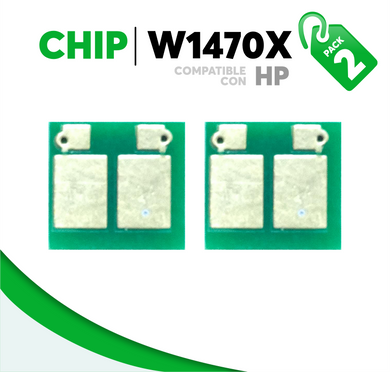 2 Pza Chip para Tóner 147X Compatible con HP W1470X