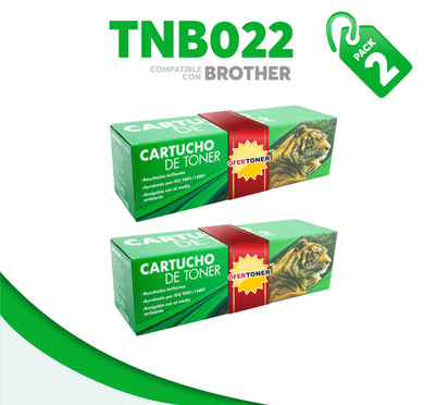 2 Pza Tóner TNB022 Compatible con Brother