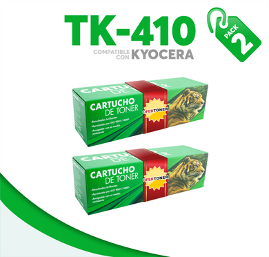 2 Pza Tóner TK-410 Compatible con Kyocera