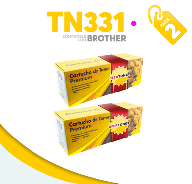 2 Pza Tóner TN331M Compatible con Brother