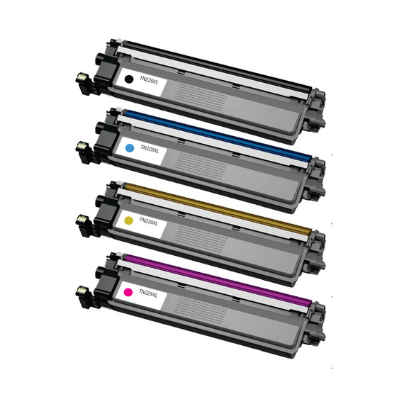 Pack Toner Color 229X TN229XN / TN229XC / TN229XY / TN299XM Corona Compatible con BROTHER