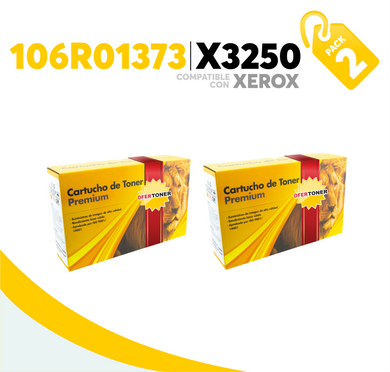 2 Pza Tóner X3250 Compatible con Xerox 106R01373