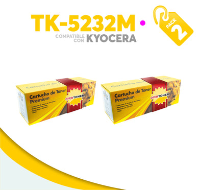 2 Pza Tóner TK-5232M Compatible con Kyocera