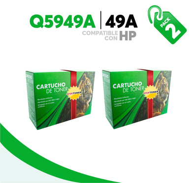 2 Pza Toner 49A Compatible con HP Q5949A