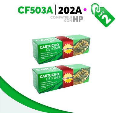 2 Pza Tóner 202A Compatible con HP CF503A