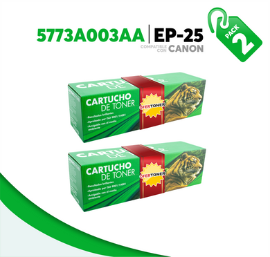 2 Pza Tóner EP-25 Compatible con Canon 5773A003AA