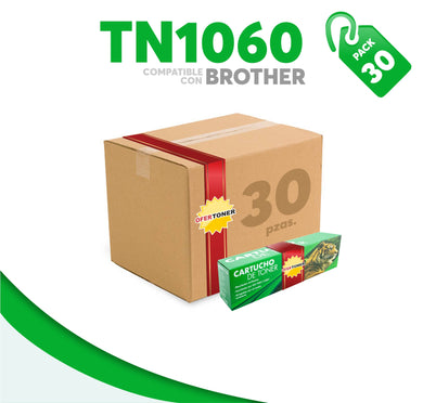 Caja 30 Pza Tóner TN1060 Compatible con Brother
