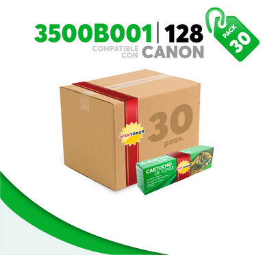 Caja 30 Pza Tóner 128 Compatible con Canon 3500B001