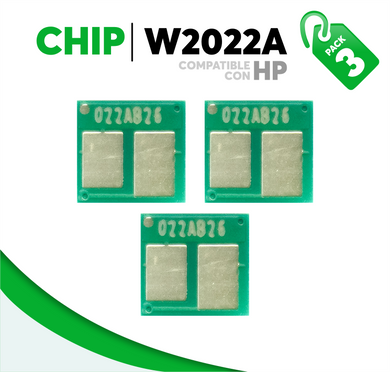 3 Pza Chip para Tóner 414A Compatible con HP W2022A