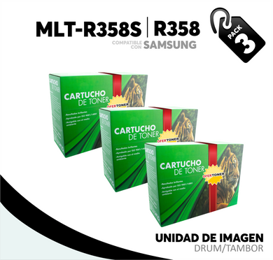 3 Pza Unidad de Imagen R358 Compatible con Samsung MLT-R358
