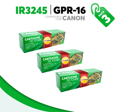 3 Pza Tóner GPR-16 Compatible con Canon 9634A003AA