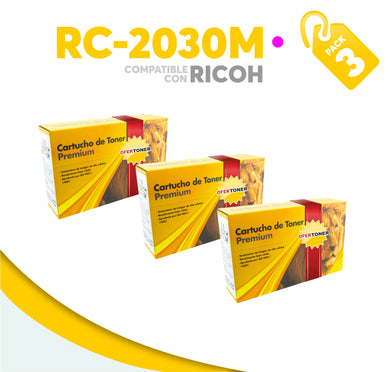 3 Pza Tóner RC-2030M Compatible con Ricoh 841282