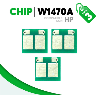 3 Pza Chip para Tóner 147A Compatible con HP W1470A