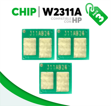 3 Pza Chip para Tóner 215A Compatible con HP W2311A