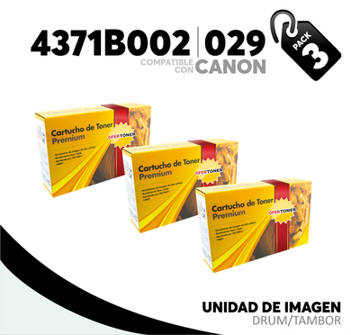 3 Pza Unidad de Imagen 029 Compatible con Canon 4371B002