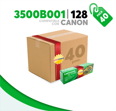 Caja 40 Pza Tóner 128 Compatible con Canon 3500B001