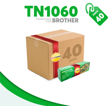 Caja 40 Pza Tóner TN1060 Compatible con Brother