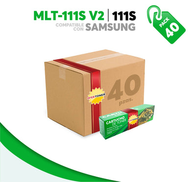 Caja 40 Pza Tóner 111S Compatible con Samsung MLT-D111S V2