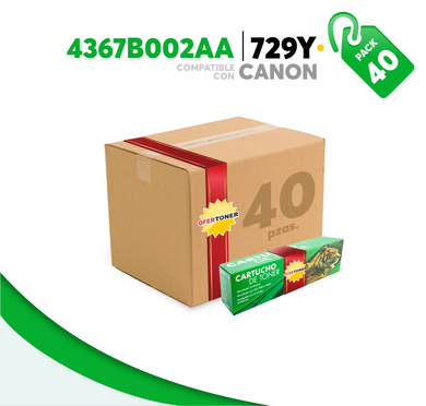 Caja 40 Pza Tóner 729Y Compatible con Canon 4367B002AA