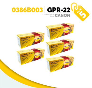 5 Pza Tóner GPR-22 Compatible con Canon 0386B003