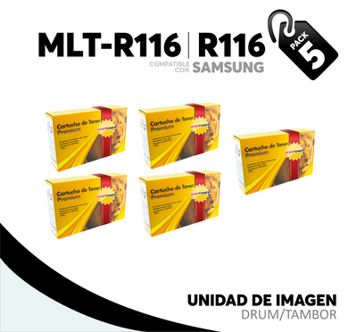 5 Pza Unidad de Imagen R116 Compatible con Samsung MLT-R116