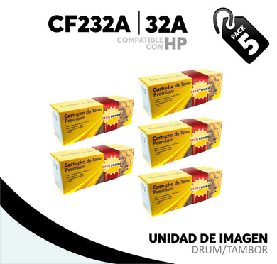 5 Pza Unidad de Imagen 32A Compatible con HP CF232A