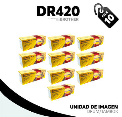 Caja 10 Pza Unidad de Imagen DR420 Compatible con Brother